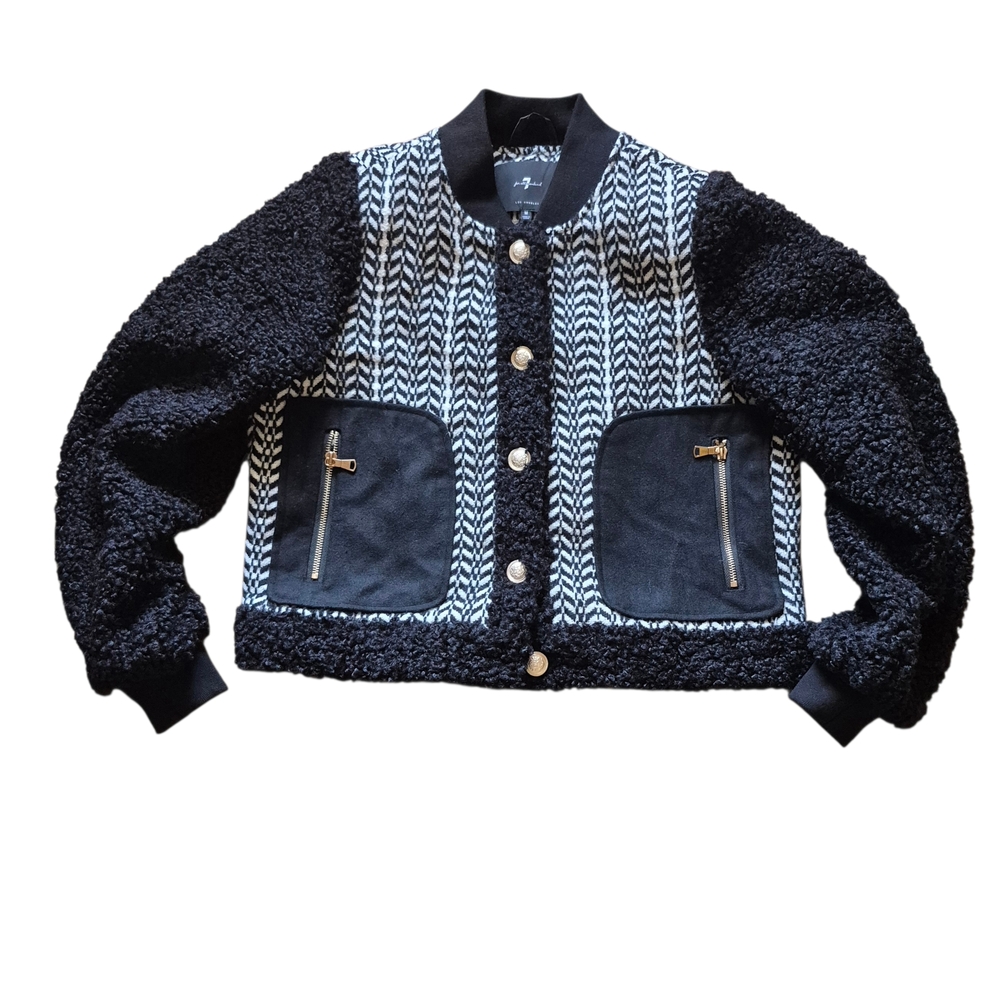 Women's Black and‎ Gray Bomber Jacket